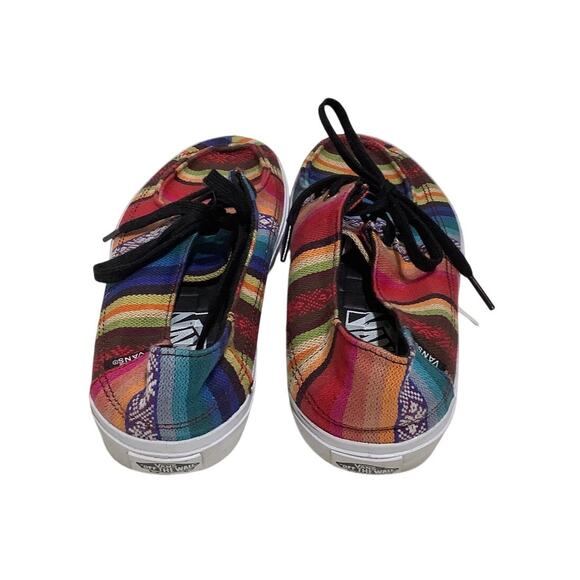 Vans Multicolor Canvas Sneakers Size 6.5 - Boho, Casual, Skater - Picture 3 of 6